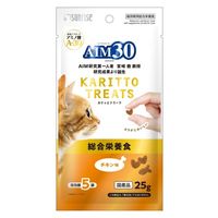 AIM30 カリッとトリーツ 総合栄養食 チキン味 国産 25g（5g×5袋入）1袋 マルカン 猫用 おやつ
