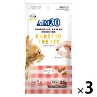 AIM30 カリッとトリーツ マグロ&サーモン味 国産 25g（5g×5袋入）1セット（1袋×3）マルカン 猫用 おやつ