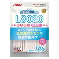 ゴン太の歯磨き専用ガム L8020乳酸菌入り SSサイズ 低脂肪 国産 120g 1袋 マルカン 犬用 おやつ
