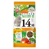 ミニマルランド 小動物用 うさぎの主食 毎日野菜14種 シニア 無添加 国産 800g 1袋 マルカン