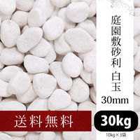 昭光物産(株) 庭園敷砂利 白玉 30mm 505341 1セット(3袋)（直送品）