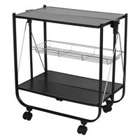 フォールディング トローリー ブラック H11907ーMBK DULTON/ダルトン