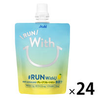 【ワゴンセール】アサヒ飲料 RUN With U 口栓付パウチ 70g 1箱（24個入）