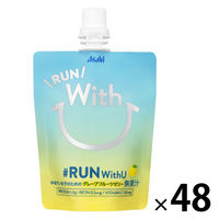 【ワゴンセール】アサヒ飲料 RUN With U 口栓付パウチ 70g 1セット（48個）