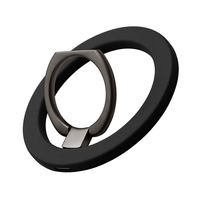 MSソリューションズ MagSafe対応 スマホリング Ring Slim ライトブラック LN-SMRG08LBK 1個
