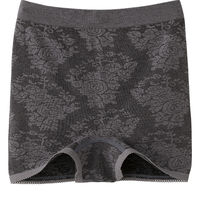 ケアファッション ストレッチ1分丈ショーツ(2枚組) 縫い目なし のび素材はき心地快適 GY LL 80014803 1組（直送品）