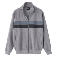 ケアファッション のびのび素材フルジップジャケット さっと羽織れる 肌触り快適 紳士 CHC L 82087802 1着（直送品）