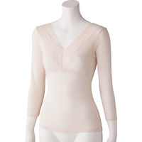 ケアファッション アロエ加工カップ付8分袖インナー 肌着 保湿加工 着心地快適 婦人用 MC M 9792511 1枚（直送品）