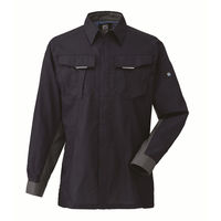 日新被服 長袖シャツ SR2541-02-L ネイビー 1着（直送品）