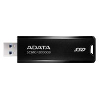 ADATA USB3.2 Gen2 スティック型SSD 2TB SC610-2000G-CBK/RD 1個（直送品）