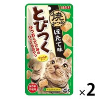いなば とびつく焼かつお 猫 ほたて味 25g 1セット（1袋×2