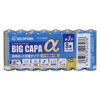 アイリスオーヤマ BIGCAPAα アルカリ乾電池 単3形8本パック LR6IB/8S 1セット(40本入)