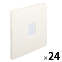 リヒトラブ myfa スクエアフォトコレクションファイル ミルキーホワイト N3327-0 1箱(24冊入)