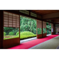 萬葉毛氈 純毛ウール100% 赤 厚み3mm 巾1900mm 長さ27.6m 赤3t-1900巾 1本（直送品）