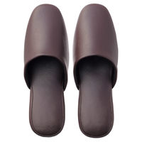日紅商事 無柄スリッパ ダークブラウン 20足セット ST802(20足セット)-ダークブラウン-25.5cm 1箱(20足入)（直送品）