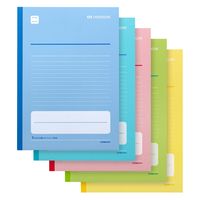 日本ノート 中学受験OKノート セミB5 7mmヨコ罫（ガイド入）LGU7Y05 1パック（5冊入）