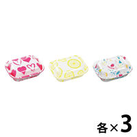 エフピコ DLVボーノ 19-15 ハートピンク×レモン×ジョイW 3柄アソート 1袋（9枚入：3柄×3枚）