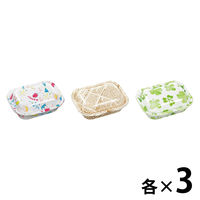 エフピコ DLVボーノ 19-15 ジョイW×タイムス茶W×クローバー 3柄アソート 1袋（9枚入：3柄×3枚）