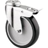 ボルト穴式キャスター"AGILA(ポリウレタン車) φ75 自在式(トータルロック付) 1477PAO075P30-11 1個（直送品）
