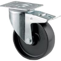テンテキャスター プレート式キャスター"ALPHA(ナイロン車) φ100 自在式(トータルロック付) 3477POO100P62 1個（直送品）