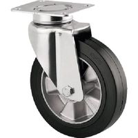 テンテキャスター 重荷重用高性能旋回キャスターDELTA(ゴム車・メンテナンスフリー) φ160 自在式 3640IEP160P63 1個（直送品）