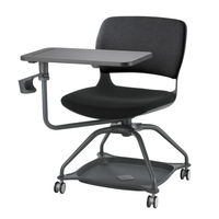 サンワサプライ ミーティングチェア テーブル付き ブラック SNC-T165BK 1脚（直送品）