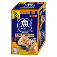 いなば 魚づくし 猫用 まぐろ・かつお ささみ入り（60g×12袋入）1箱 キャットフード パウチ
