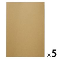 無印良品 単行本ノート 約195x137mm 184枚 1セット（1冊×5） 良品計画