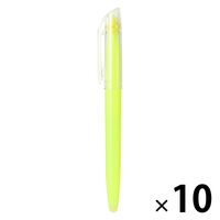 無印良品 こすって消せる蛍光ペン 黄色 1セット（1本×10） 良品計画