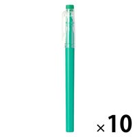 無印良品 こすって消せる水性カラーペン 細字 緑 1セット（1本×10） 良品計画