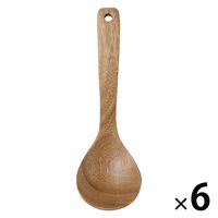 無印良品 アカシア 汁ものスプーン 小 約長さ18cm 1セット（1本×6） 良品計画