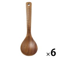 無印良品 アカシア 汁ものスプーン 大 約長さ20.5cm 1セット（1本×6） 良品計画