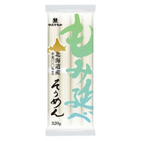 もみ延べそうめん 320g 北海道産小麦100％使用 1袋 はたけなか製麺 乾麺
