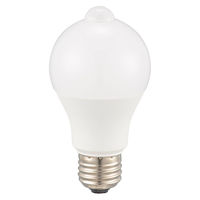 オーム電機 LEDセンサー E26 7.2W 電球色 06-5589 1個