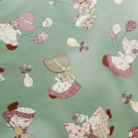 スーちゃんコレクション Sunbonnet Sue プリント生地 グリーン 巾約110cm×2mカット NCM22000-2D-2M（直送品）