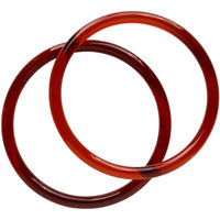 日本紐釦貿易 プラスチックリング 内径9cm 外径10.5cm 茶 P273S-C-10 1セット(10組×2箱)