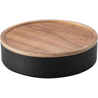 山崎実業 蓋付き収納ケース ラウンド