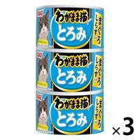 いなば わがまま猫 とろみ まぐろ しらす入り 140g×3缶 1セット（1個×3）キャットフード 猫用 缶詰