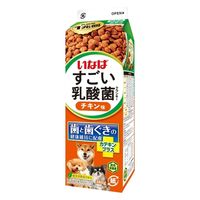 いなば すごい乳酸菌クランキー 牛乳パック 総合栄養食 チキン味 380g 1個 ドッグフード 犬用