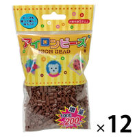 創アンド遊 創&遊アイロンビーズ単色パック こげ茶 AB-200-25 1セット(1個×12)