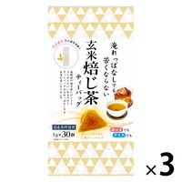 小柳津清一商店 淹れっぱなしでも苦くならないほうじ茶ティーバック 1セット（30バッグ入×3袋） おやいづ 三角ティーバッグ