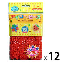 創アンド遊 創&遊アイロンビーズ単色パック 赤 AB-200-01 1セット(1個×12)