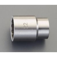 エスコ 1/2”DR/10mm ソケット(ステンレス製) EA618SA-110 1個（直送品）