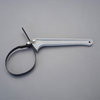 エスコ 25ー168mm ストラップレンチ EA546YS-61 1個（直送品）