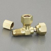 エスコ F1/4”xF1/4”xF5/16” アクセスバルブ EA402TE 1個（直送品）