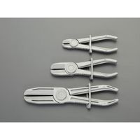 エスコ 3本組 ピンチオフプライヤー EA514AH-1 1セット（直送品）