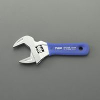 エスコ 157mm/38mm ワイドモンキーレンチ(薄口/ショートサイズ) EA530JC-13 1丁（直送品）