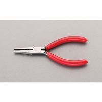 エスコ 140mm フラットノズルプライヤー(カッター付) EA537LL-1 1丁（直送品）