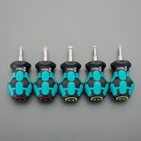 エスコ 5本組 [+ ー]ドライバー(スタビー型) EA560WA-50 1セット（直送品）