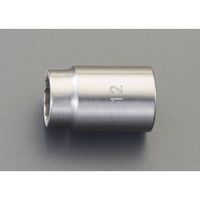 エスコ 3/8”DR/8mm ソケット(ステンレス製) EA618SA-8 1個（直送品）